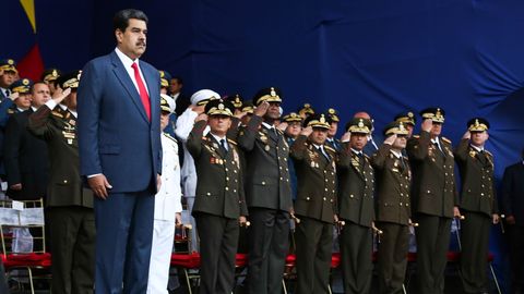 Maduro presidi� este viernes un acto militar en Caracas