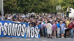 La concentraci�n se realiz� en la plaza de Pontevedra.