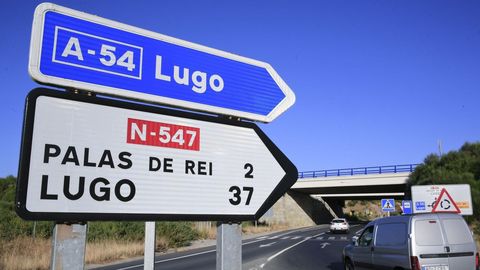 La N-547 entre Guntín y Palas y el límite provincial con A Coruña lleva años con malos resultados de accidentalidad