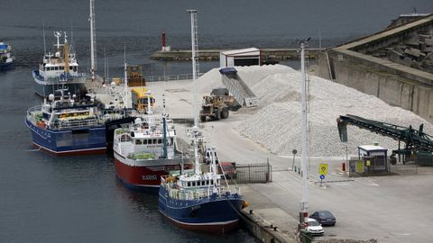 Barcos en el puerto de Celeiro
