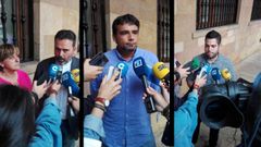 Los concejales Ana Rivas, Iv�n �lvarez y Rub�n Ros�n