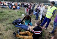 Nueve de los heridos el s�bado en Viveiro fueron atendidos en el Hospital da Costa.