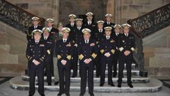 Un momento de la visita del AJAL a Ferrol