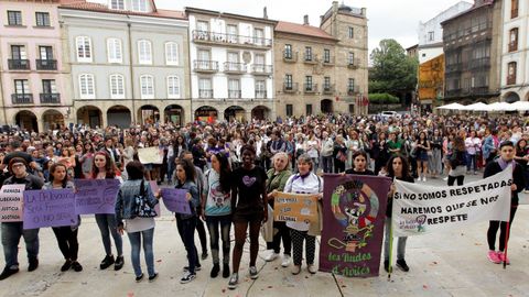 Concentraci�n en Pamplona contra el auto que deja en libertad a los miembros de La Manada