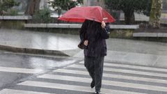 Temporal de lluvia, mar y viento en A Coru�a