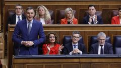 El presidente del Gobierno, Pedro Snchez, durante la sesin de control en el Congreso de los Diputados del pasado 20 de marzo.