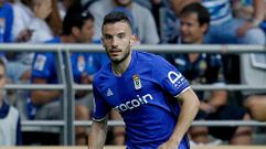 Fern�ndez durante un partido en el Tartiere