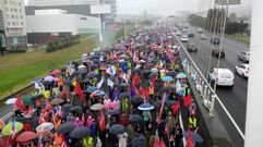 El metal realiza una gran manifestaci�n en A Coru�a