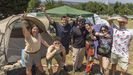 Los campistas comenzaron a instalarse este mi�rcoles en el Monte do Gozo