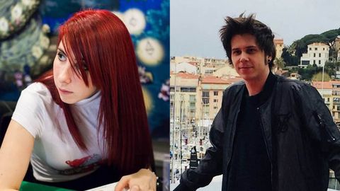 A la izquierda, la ilustradora Angye Fernández. A la derecha, el youtuber Rubén Doblas, «El Rubius»
