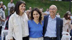 Pont�n, Avia Veira y Jorquera, el pasado jueves en A Coru�a. 