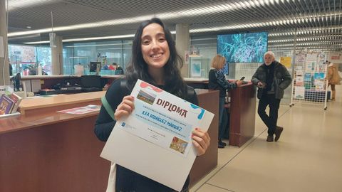 Ilea Rodr�guez, superlectora de la bibioteca N�s de Ourense