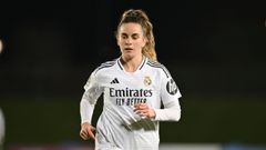 La pontevedresa Teresa Abelleira durante un encuentro del Real Madrid