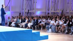 Acto de despedida de los j�venes de bachillerato que viajar�n al extranjero en verano con la Xunta