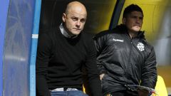 Nano y un ayudante en el Alcorc�n-N�stic