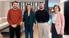 Iago Su�rez, Olalla Rodil, Dani Castro y Montse Valc�rcel, diputados del BNG por Lugo