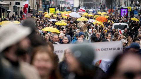 En Amsterdam tambin hubo protestas