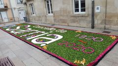 Alfombra conmemorativa por el bicentenario del Ayuntamiento de Sarria