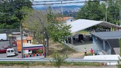 Carpa de las fiestas de Fragoselo