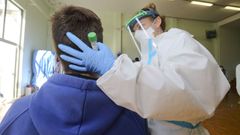 Cribado en un instituto de Carballo