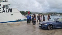 Los 15 tripulantes rescatados del pincheiro de Burela Nuevo San Juan llegan�al puerto irland�s de Castletownbere