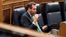 El ministro de Transportes, �scar Puente, el pasado 16 de septiembre en la sesi�n de control al Gobierno en el Congreso.