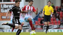 Jonathan Pereira en su etapa en el Lugo