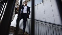 El empresario Víctor de Aldama, a su salida el pasado 18 de junio de los juzgados de instrucción de Majadahonda, en la Comunidad de Madrid.