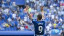 Borja Bastn celebra su gol ante el Cartagena en el Tartiere