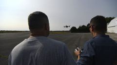 Pruebas del dron de un alumno del CIFP As Mercedes