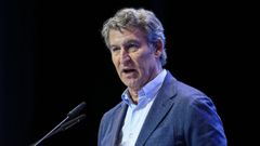 Feijoo, durante el congreso del PP andaluz celebrado este fin de semana