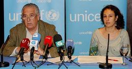 Manuel S�nchez e Irene Mar�n explicaron la realidad de millones de ni�os en el mundo.