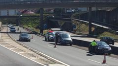 Reconstrucci�n del accidente mortal de Chapela en la AP-9