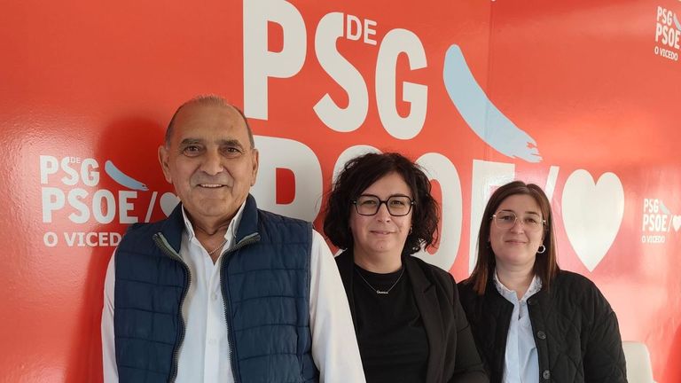 Representantes del PSdeG en la corporaci�n municipal vicedense