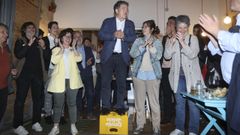 Fern�ndez Lores se dirige a los militantes nacionalistas en Pontevedra