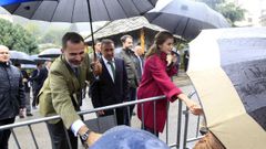 Los reyes visitando Villanueva de Oscos, que tambi�n fue Pueblo Ejemplar