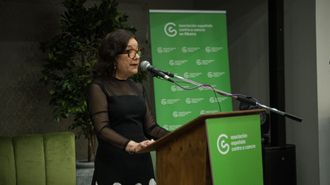 Mar�a Jos� Carreira durante la gala solidaria celebrada en abril