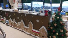 Decoraci�n navide�a en el hospital del Barbanza