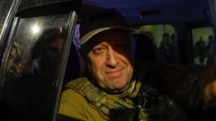 Yevgueni Prigozhin, saliendo de la ciudad de Rostov del Don el pasado s�bado