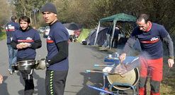 Los bomberos llevaron a cabo diversas acciones de protesta en los �ltimos meses.
