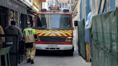Los bomberos revisaron las zonas de paso en el centro