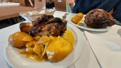 En la foto, un codillo asado