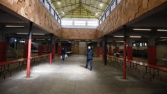 El mercado de los martes en la Praza de Abastos de Lugo, suspendido