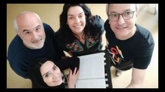 O concerto darao o cuarteto vocal Son de corda, que  de Lugo