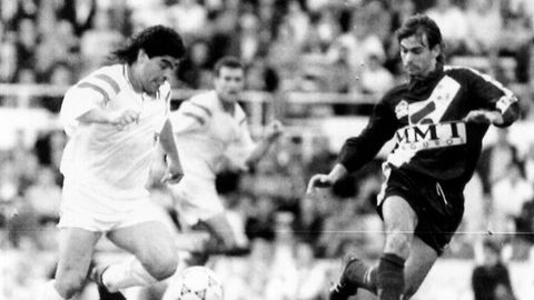 En un duelo entre Sevilla y Rayo Vallecano en 1992