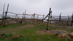 Estado actual de los secadoiros de congrio en Mux�a.