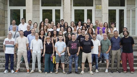 Reuni�n de los exalumnos del IES O Ribeiro de la generaci�n de 1976