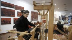 Taller de artesan�a textil Belategui Regueiro, en Cambre, uno de los que estar�n en las jornadas