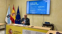 El subdelegado del Gobierno, Eladio Santos, en la presentacin del programa de actividades.