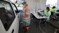 Toma de muestras para el cribado de Nar�n, al que est� convocada m�s de la mitad de la poblaci�n